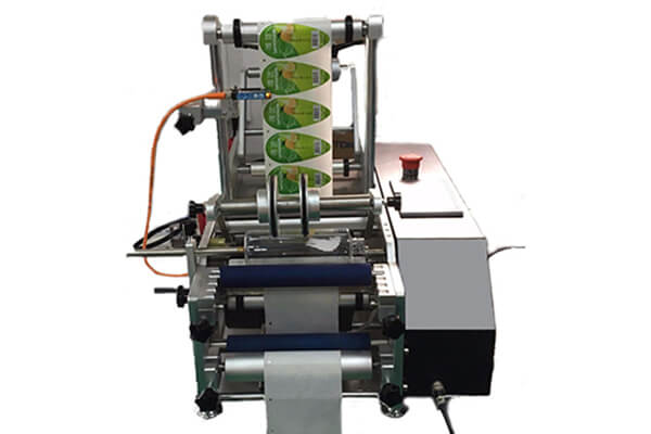 Semi-auto round bottle labeling machine