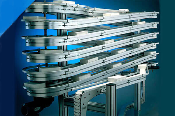 Spiral cooling conveyor