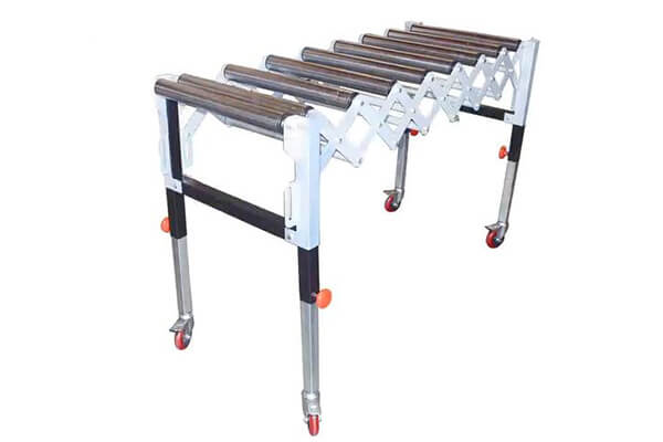 Non power flexible expandable extendable roller conveyor